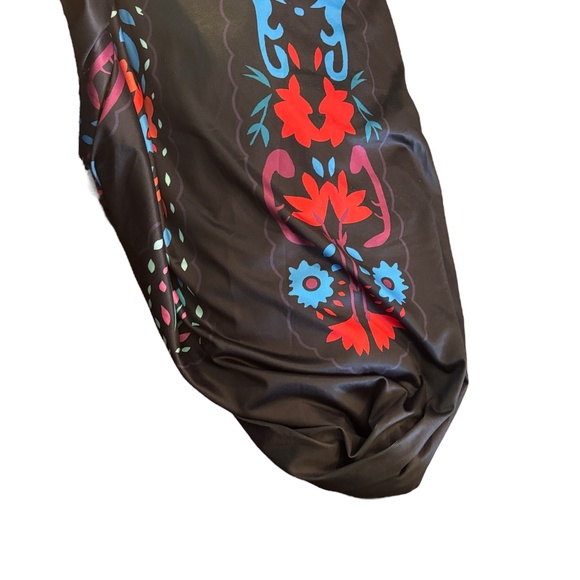 NWOT-Floral Black Maxi Dress - Picture 7 of 9